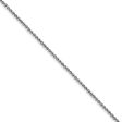 1.1mm 14k White Gold Solid Round Cable Chain Necklace Discount