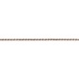 1.5mm, 14k Rose Gold, Diamond Cut Solid Rope Chain Anklet or Bracelet Supply