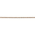 1.7mm, 14k Rose Gold, Diamond Cut Solid Ropa Chain Anklet Sale