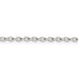 1.6mm Sterling Silver Solid Oval Rolo Chain Necklace For Cheap