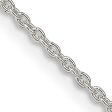 1.5mm, Sterling Silver Classic Solid Cable Chain Necklace For Sale