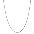 1.8mm, 14k White Gold, Diamond Cut Solid Rope Chain Necklace Online