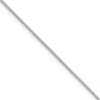 0.9mm 14k White Gold Solid Round Snake Chain Necklace Supply