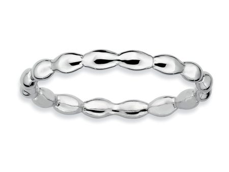 2.25mm Sterling Silver Stackable Rice Bead Band Sale