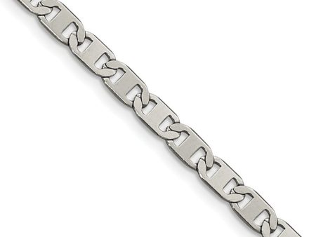 5mm Stainless Steel Flat Anchor Chain Necklace Online Sale