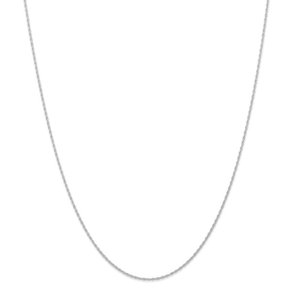 0.95mm, 14k White Gold, Cable Rope Chain Necklace For Discount