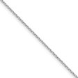 1.5mm 14k White Gold Diamond Cut Solid Rolo Chain Necklace Fashion