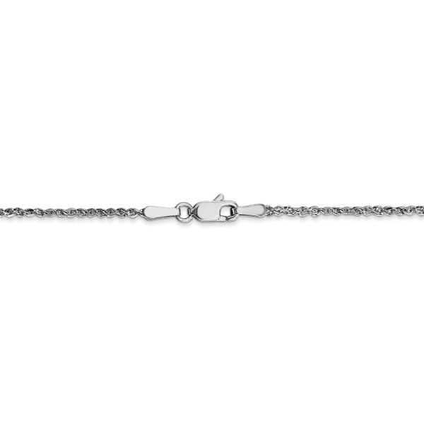 1.7mm, 14k White Gold, Ropa Chain Necklace For Cheap