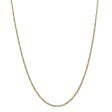 1.75mm, 10k Yellow Gold, Solid Concave Figaro Chain Necklace on Sale