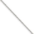 1.65mm Sterling Silver Twisted Herringbone Chain Necklace Online Sale