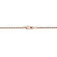 1.5mm, 14k Rose Gold, Diamond Cut Solid Rope Chain Anklet or Bracelet Supply