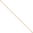 1.7mm, 14k Rose Gold, Diamond Cut Solid Ropa Chain Anklet Sale