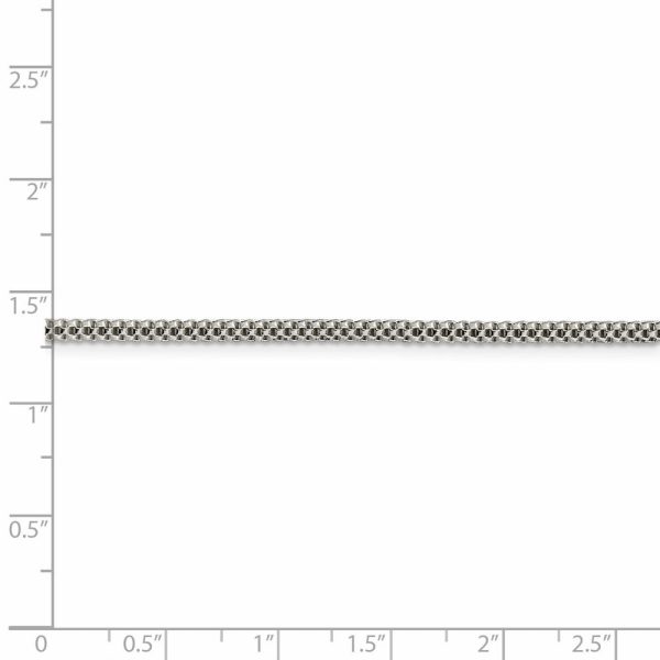 2.4mm, Sterling Silver Fancy Box Chain Necklace Cheap