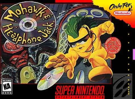 MOHAWK & HEADPHONE JACK  - SNES (W BOX & MANUAL) Online now