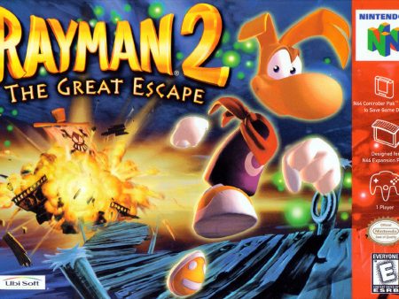 RAYMAN 2: THE GREAT ESCAPE  - N64 (W BOX & MANUAL) For Sale