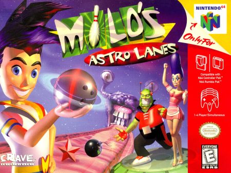 MILO S ASTRO LANES  - N64 (W BOX & MANUAL) Online Sale